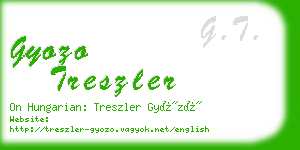 gyozo treszler business card